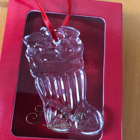 Gorham Crystal stocking ornament - Picture 5 of 6